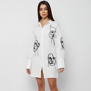 NWT Maniere De Voir line art shirt dress